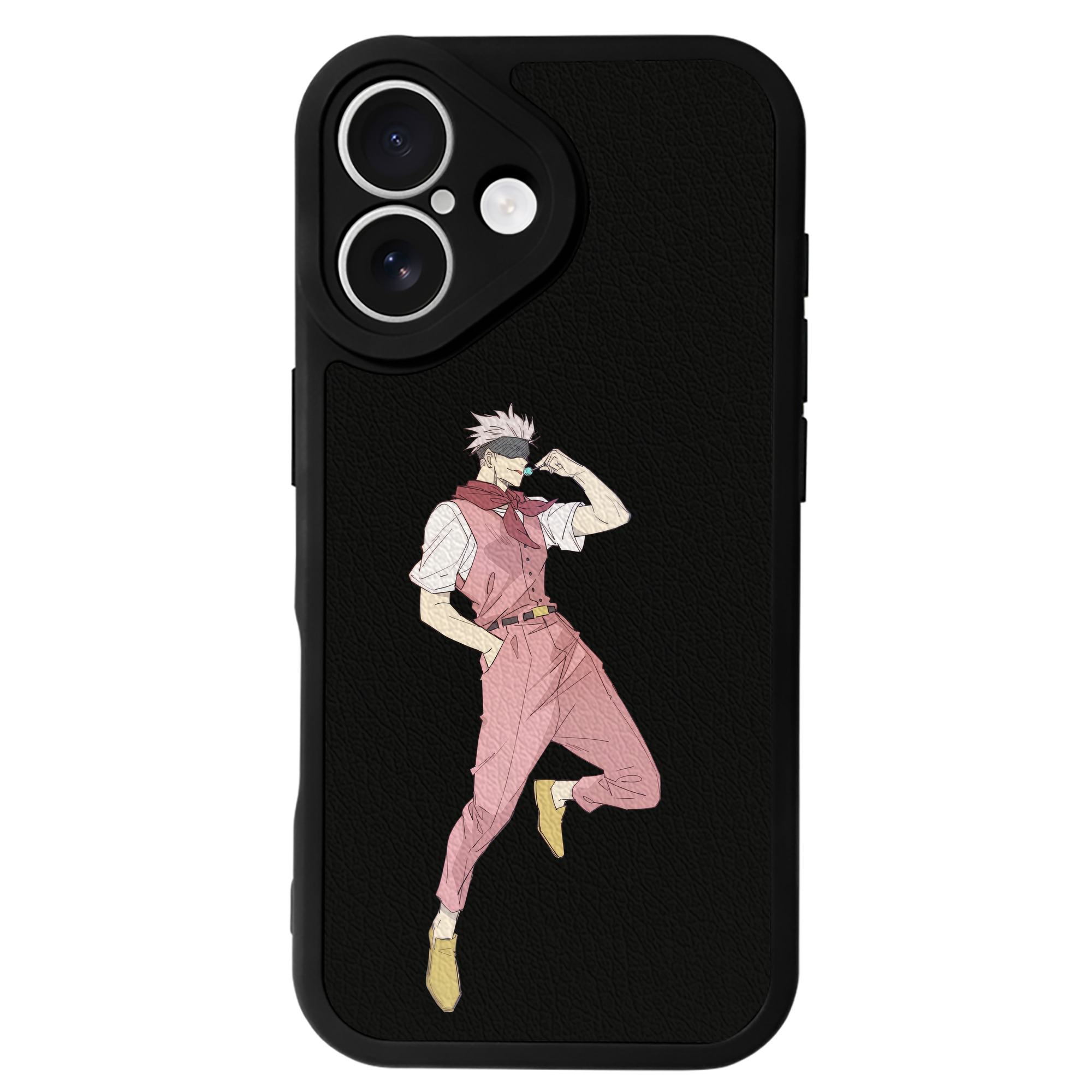 （画像用） 呪術廻戦 Jujutsu Kaisen 【iPhone 16シリーズ対応】シリコンスマホケース（レザー調） 材質：シリコン
